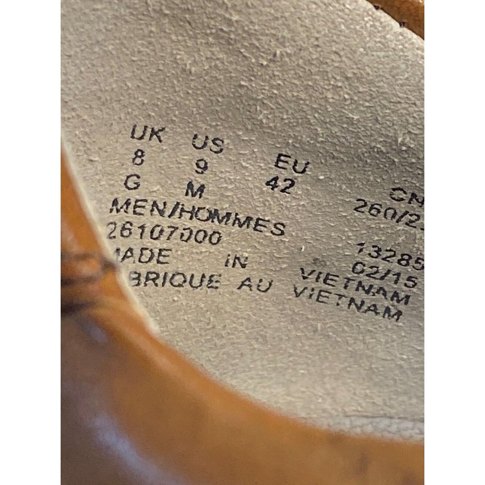 Clark’s men brown Tie oxford shoe size 9 Extra Lite Sole Comfort - Picture 8 of 10
